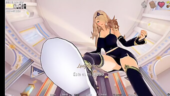 Cartoon-Dorfleben Mit Sexy Blonder Lady Rebeca Und Ihrem Großen Arsch