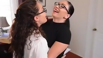 Lesbian Babes With Big Tits Learn A Lesson