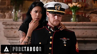 Dana Vespoli Seeks Comfort From Her Stepson In Her Husband'S Military Uniform