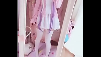 Kanna'S Solo Cosplay With Fingering And Teasing