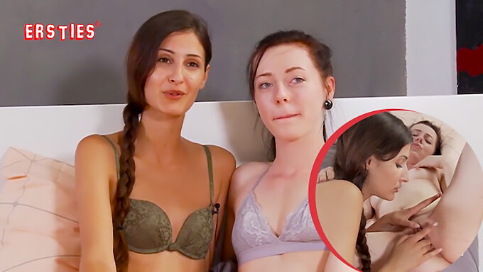 Milena Und Lisa M Verwöhnen Sich Gegenseitig Mit Küssen Und Lecken