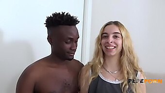 Young Latina Irina'S First Encounter With A Big Black Cock Ends In Delight